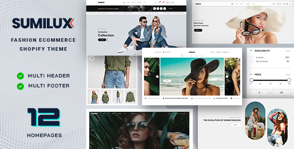 Sumilux – 时尚多用途 Shopify 主题