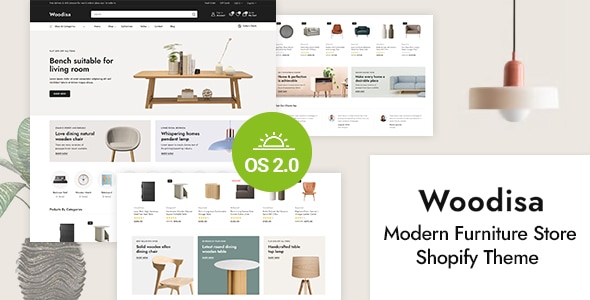 Woodisa – 室内装饰和家具店 Shopify 2.0 响应式主题