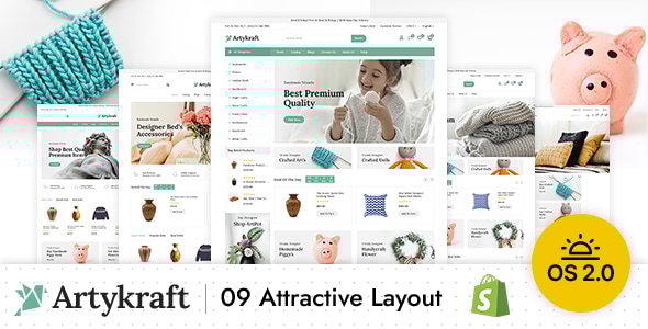 Artykraft – 艺术和装饰 Shopify 主题