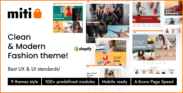 Miti – 具有可自定义布局的响应式 Shopify 时尚主题
