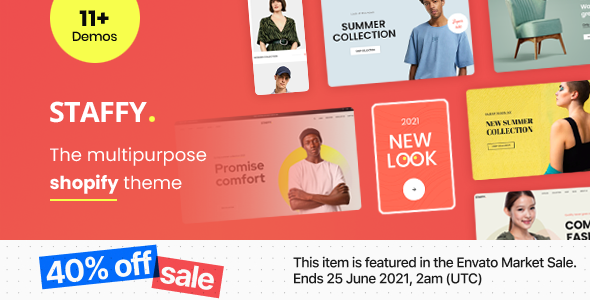 Staffy – 响应式多用途 Shopify 电子商务主题