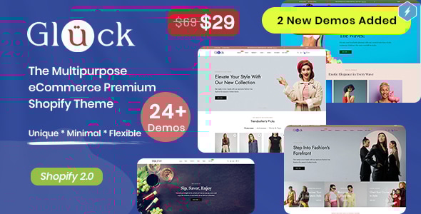 Gluck – 多用途电子商务 Shopify 2.0 主题