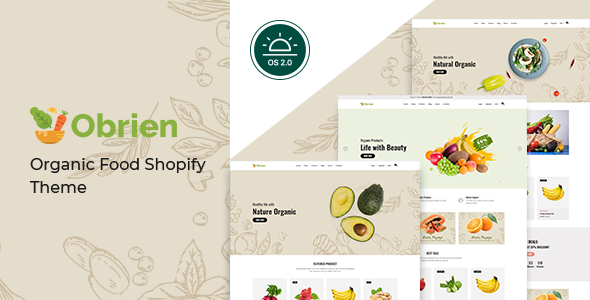 Obrien – 有机食品 Shopify 主题