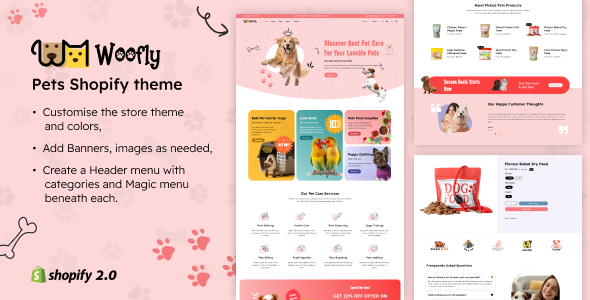Woofly – 宠物店 Shopify 主题
