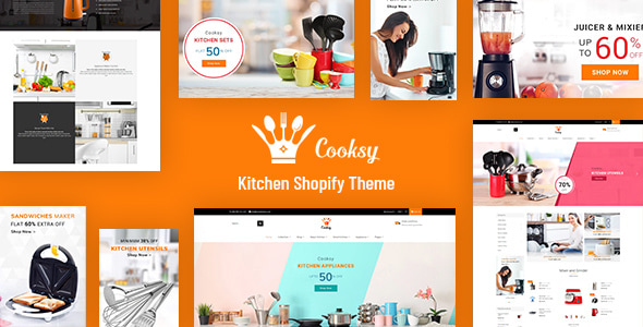 Cooksy – 厨房商店、电器 Shopify 主题