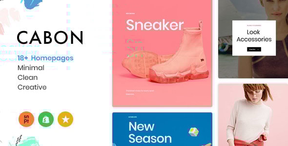 Cabon – 最小清洁多个 Shopify 主题
