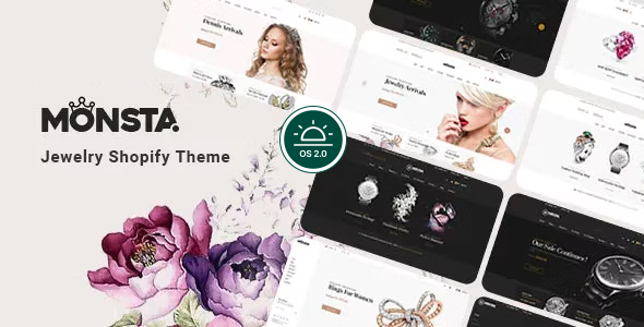 珠宝响应式 Shopify 主题 – Monsta