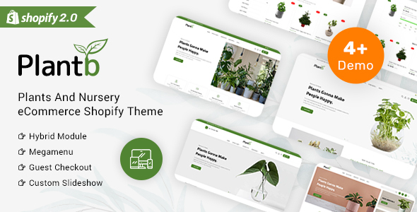 PlantB – 园艺、家居装饰和室内植物Shopify 2.0主题
