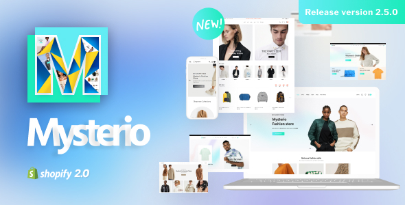 Mysterio – 时尚和美容 OS 2.0 的多用途 Shopify Sections 主题商店