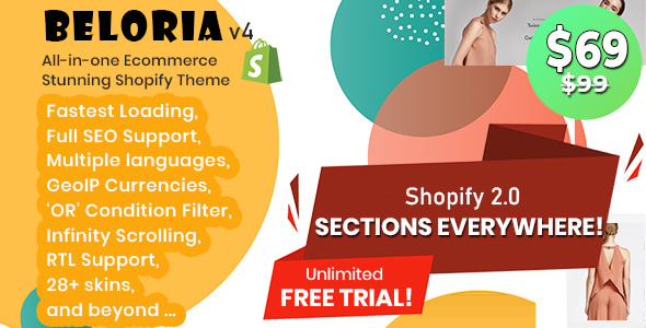 Beloria – 最快的多语言 Shopify 时尚主题