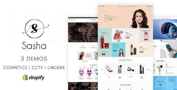 Sasha – 闭路电视、比基尼、化妆品 Shopify 商店