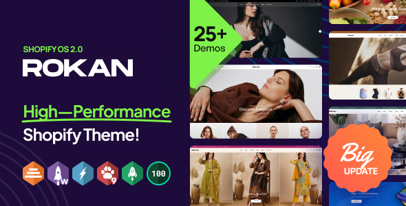 Rokan – 多用途 Shopify 主题 OS 2.0