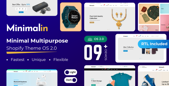Minimalin – 最小多用途 Shopify 主题 OS 2.0
