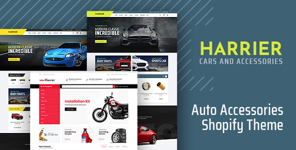 Harrier – 汽车配件、配件店 Shopify 主题