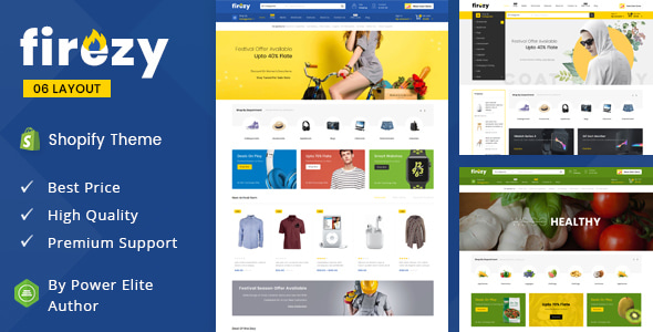 Firezy – 分段多用途 Shopify 主题