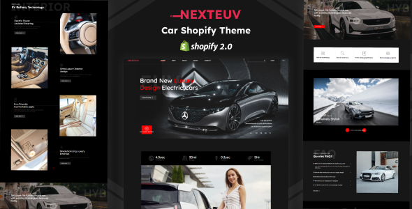 下一页 Euv – EV Shop，单一产品 Shopify 主题