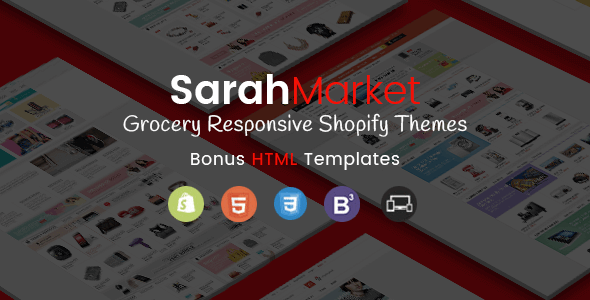SarahMarket – 分段响应式超市 Shopify 主题