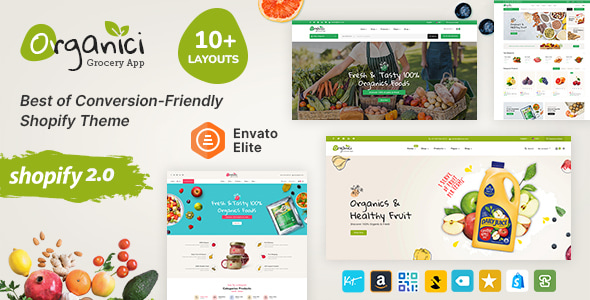 Organici – 新鲜食品和杂货店 – Shopify多用途主题