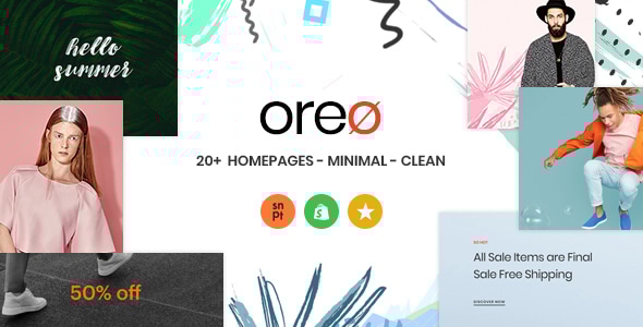 Oreo Minimal Clean Shopify 主题