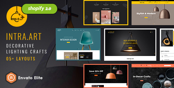 IntraArt – 家居装饰、家具、手工艺品的 Shopify 主题