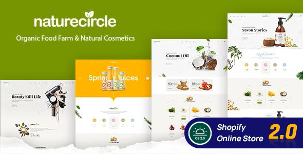 Naturecircle – 新鲜有机食品店 Shopify 主题