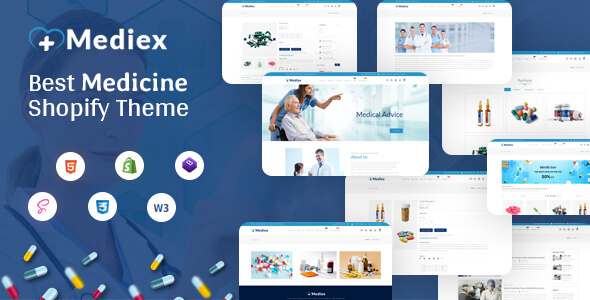 Mediex – Corona Medical Shop Shopify 主题 OS 2.0