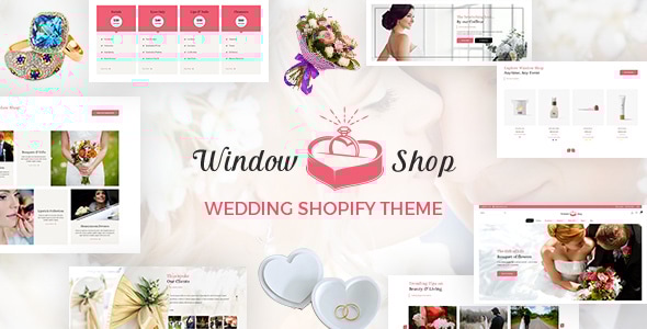 橱窗商店 – 婚礼 Shopify 商店