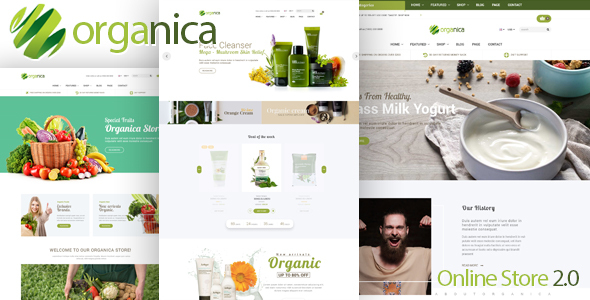 Organica – 化妆品、食品、有机、美容 Shopify 主题 – 部分准备就绪