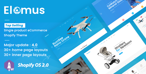 Elomus 单一产品商店 Shopify 主题