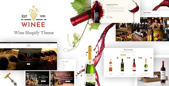 Winee – 葡萄酒商店，酒厂农场 Shopify 主题
