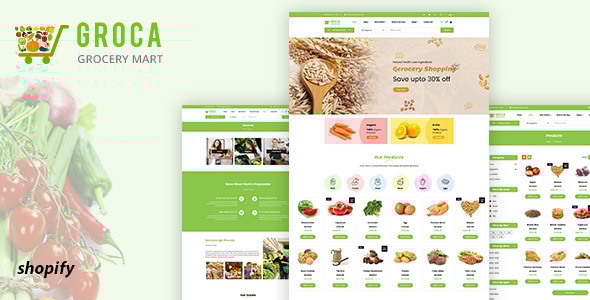 Groca – 杂货店 Shopify 主题