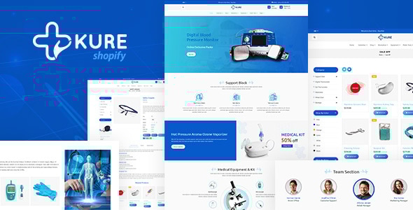 Corona Medical Supplies Shopify 主题 – Kure