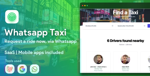 WhatsApp Taxi – 通过 WhatsApp 订购 SaaS 出租车