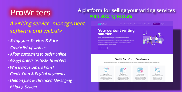 ProWriters – 在线销售写作服务