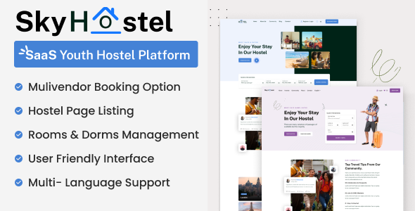 SkyHostel – SaaS 旅馆预订平台