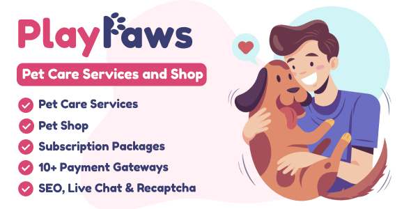 PlayPaws – 宠物护理服务和商店