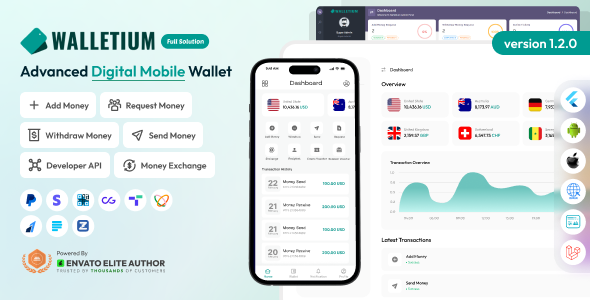 Walletium – 数字钱包和支付网关完整解决方案