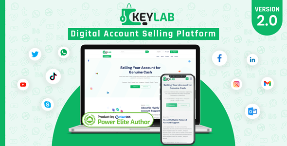 KeyLab – 数字账户销售平台