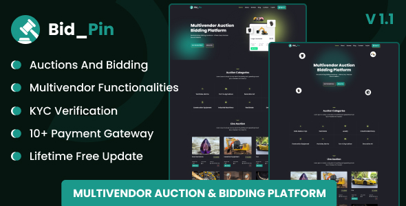 Bid_Pin – 多供应商拍卖和竞价平台
