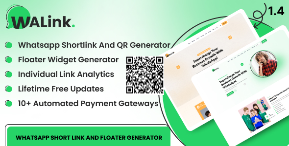 WALink – WhatsApp 短链接和浮动生成器
