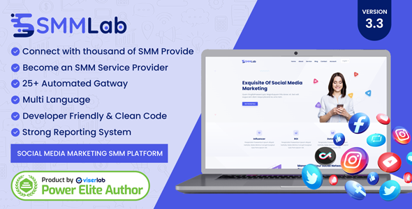 SMMLab – 社交媒体营销 SMM 平台