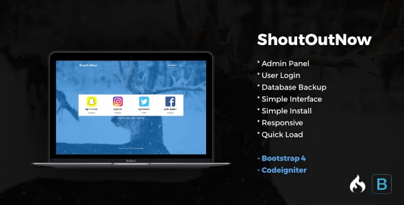 ShoutOutNow – Codeigniter