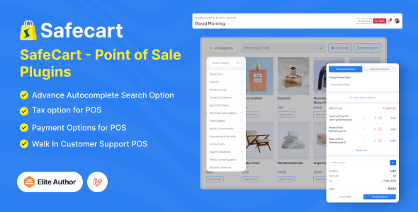 Pos （Point Of Sales） 插件 – Safecart 多供应商 Laravel 电子商务平台