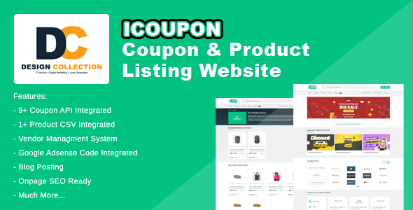 iCoupon – 优惠券和产品列表网站