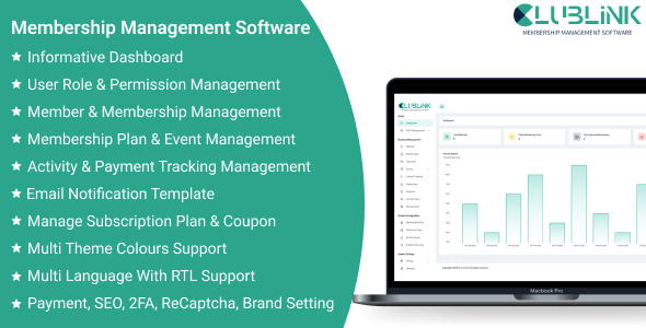 Clublink SaaS – 会员管理软件