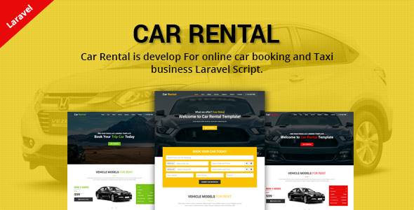租车 – 出租车预订 Laravel Script