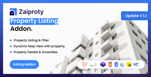 Zaiproty – Property Listing Addon.