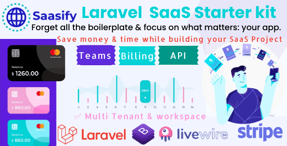 Saasify，高级 Laravel SaaS 入门套件