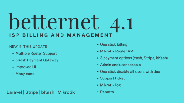 使用 Mikrotik API 的 Betternet ISP 计费