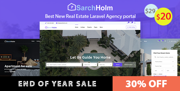 Sarchholm 房地产 laravel 多语种代理门户